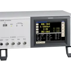 Hioki LCR-Messgerät IM 3536 misst Impedanz und Induktivität.