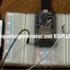 ESP32-basiertes Projekt für einen DDS Frequenzgenerator mit Logic Analyzer.