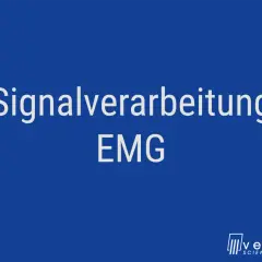 Signalverarbeitung EMG. Die RMS-Formel ist ein wichtiger Bestandteil der Analyse von Muskelsignalen.