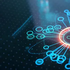 Vernetzte Geräte empfangen ein **remote IoT software update** über eine leuchtende Cloud-Verbindung.