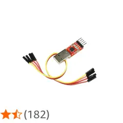 USB-UART-Adapter mit Kabeln für verschiedene uart baud rates.