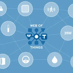 Vernetzte Geräte im "Web of Things" – von Licht bis zur Türklingel, alles intelligent verbunden.