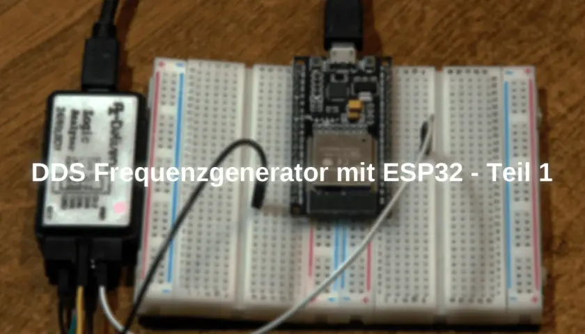 ESP32-basiertes Projekt für einen DDS Frequenzgenerator mit Logic Analyzer.