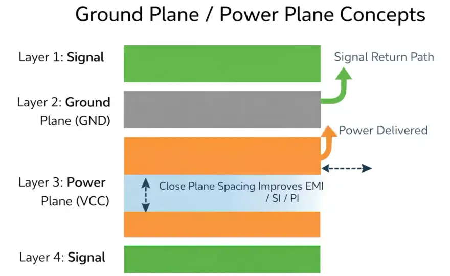 Ground Plane - So optimieren Sie Layouts für stabile Signale