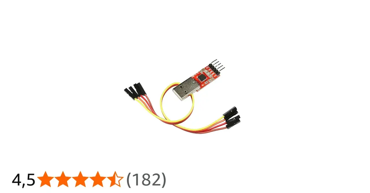 USB-UART-Adapter mit Kabeln für verschiedene uart baud rates.